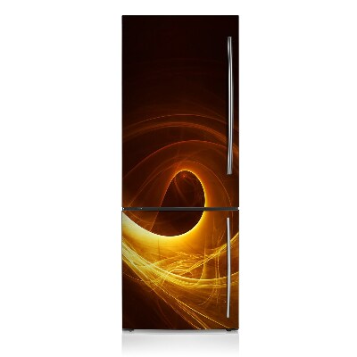 Magnetic refrigerator cover Wavy flame