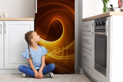 Magnetic refrigerator cover Wavy flame