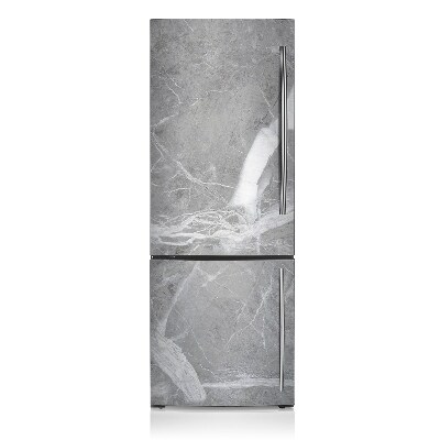 Magnetic refrigerator cover Gray marble