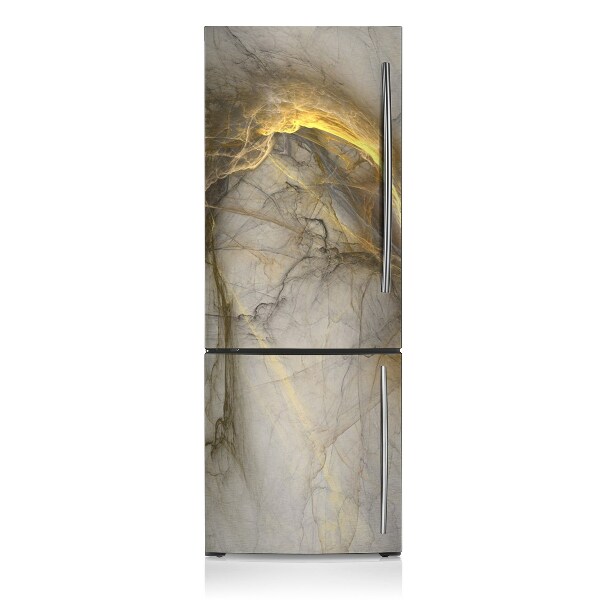 Magnetic refrigerator cover Marble gold