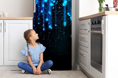 Magnetic refrigerator cover Blue pieces