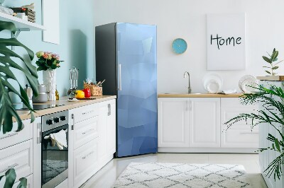 Magnetic refrigerator cover Abstract blue