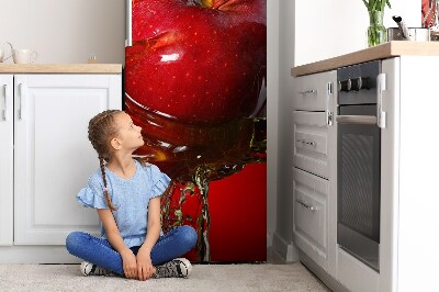 Magnetic refrigerator cover Red apple