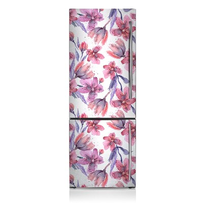 Magnetic refrigerator cover Pastel flowers