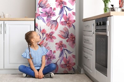 Magnetic refrigerator cover Pastel flowers