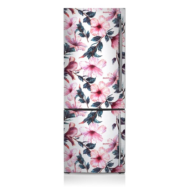 Magnetic refrigerator cover Hibiscus flowers