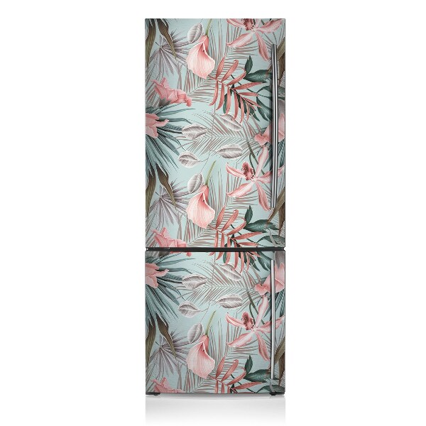 Magnetic refrigerator cover Pastel flowers