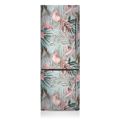 Magnetic refrigerator cover Pastel flowers