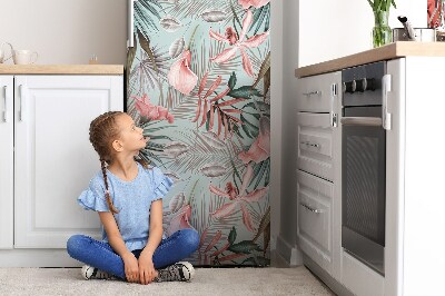 Magnetic refrigerator cover Pastel flowers