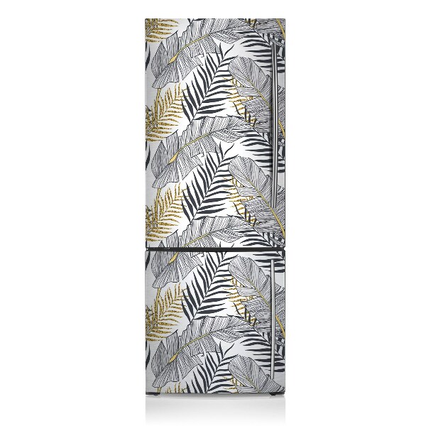 Magnetic refrigerator cover Palm leaves