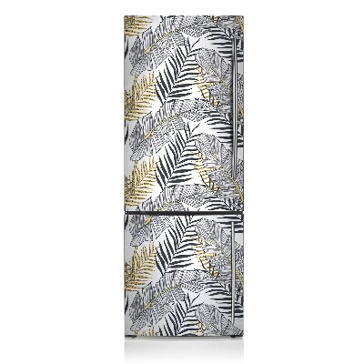 Magnetic refrigerator cover Palm leaves