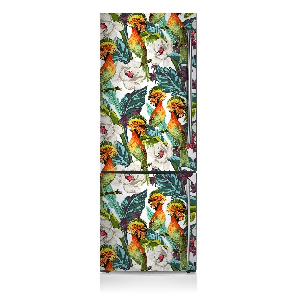 Decoration refrigerator cover Exotic birds