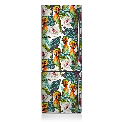 Decoration refrigerator cover Exotic birds