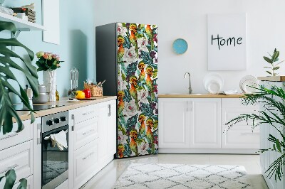 Decoration refrigerator cover Exotic birds