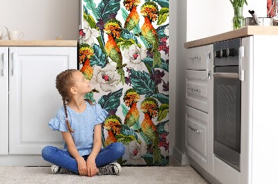 Decoration refrigerator cover Exotic birds