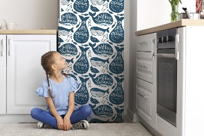 Decoration refrigerator cover Whale