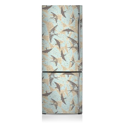 Decoration refrigerator cover Flying swallows