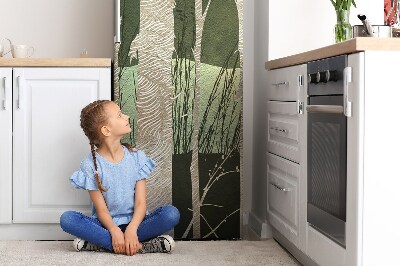 Decoration refrigerator cover Trees