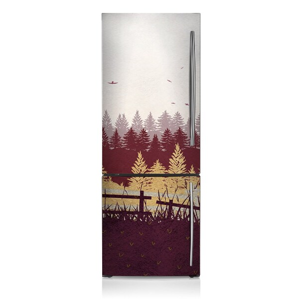 Decoration refrigerator cover Autumn forest