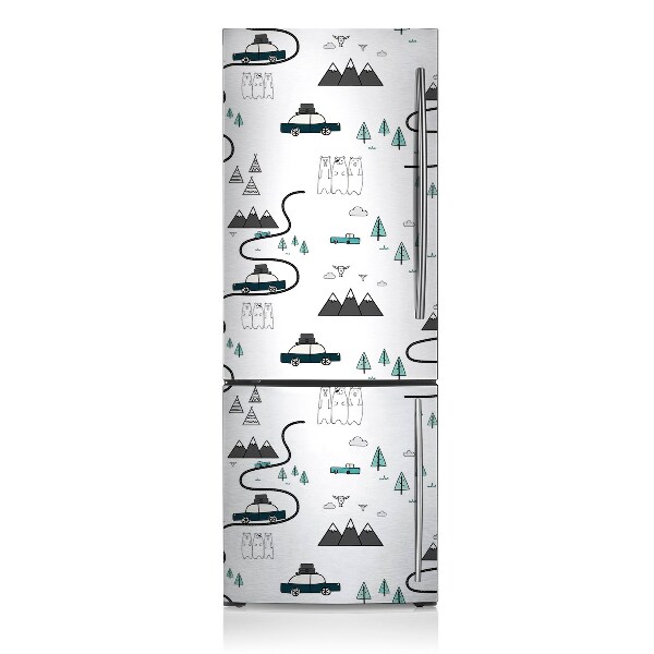 Decoration refrigerator cover Travel motive