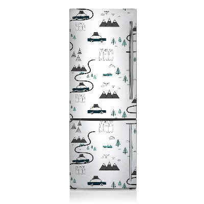 Decoration refrigerator cover Travel motive