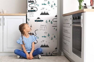 Decoration refrigerator cover Travel motive