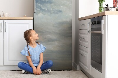 Decoration refrigerator cover Blue clouds