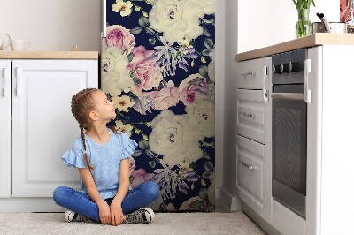 Decoration refrigerator cover Baroque flowers