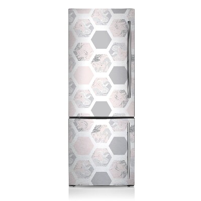 Magnetic refrigerator cover Hexagonal