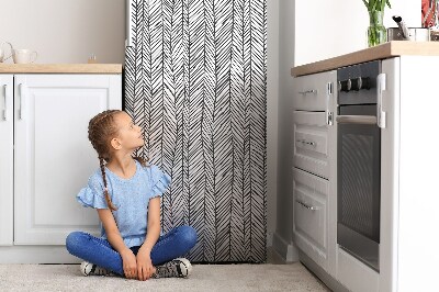 Magnetic refrigerator cover Herringbone