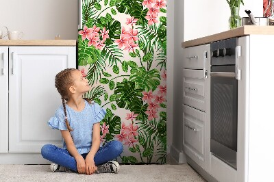 Magnetic refrigerator cover Hibiscus