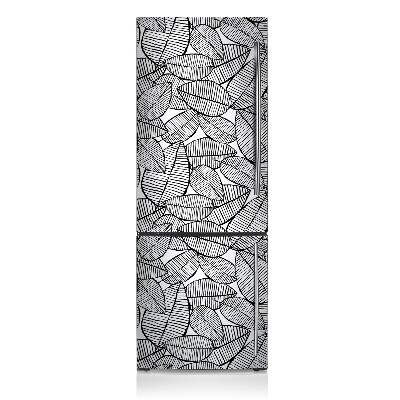 Magnetic refrigerator cover Tropical pattern