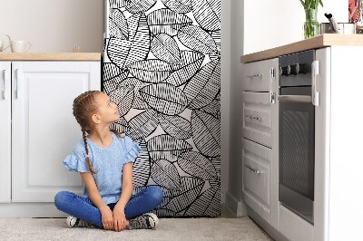 Magnetic refrigerator cover Tropical pattern