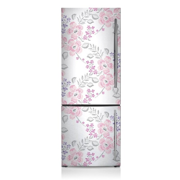 Magnetic refrigerator cover Floral pattern