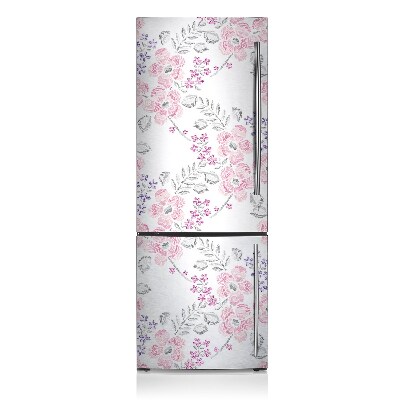 Magnetic refrigerator cover Floral pattern