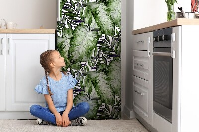 Magnetic refrigerator cover Monster leaf