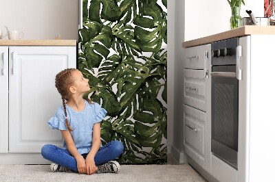 Magnetic refrigerator cover Monster leaf