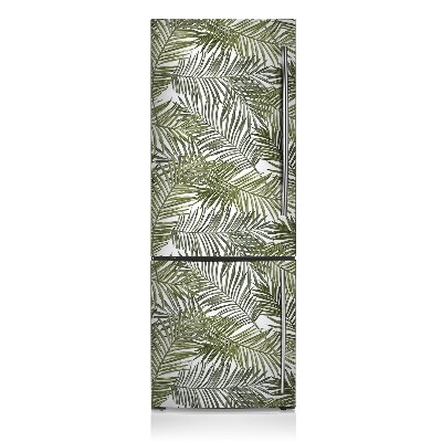 Magnetic refrigerator cover Exotic leaves