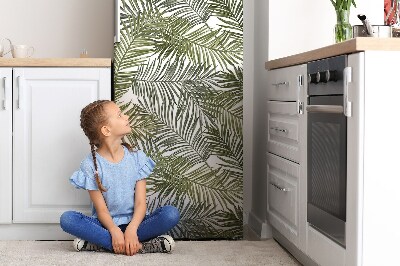 Magnetic refrigerator cover Exotic leaves