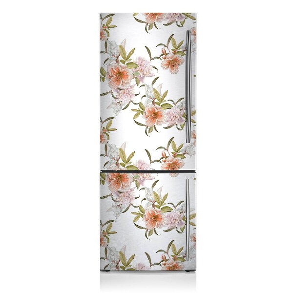 Magnetic refrigerator cover Spring flowers