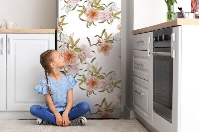 Magnetic refrigerator cover Spring flowers