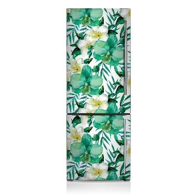 Magnetic refrigerator cover Pastel flowers