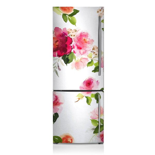 Magnetic refrigerator cover Spring flowers