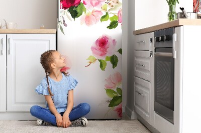 Magnetic refrigerator cover Spring flowers