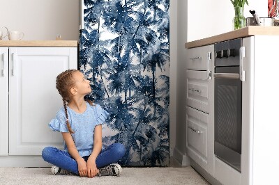 Magnetic refrigerator cover Tropical palm