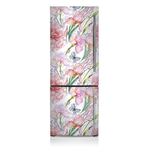 Magnetic refrigerator cover Peony flowers