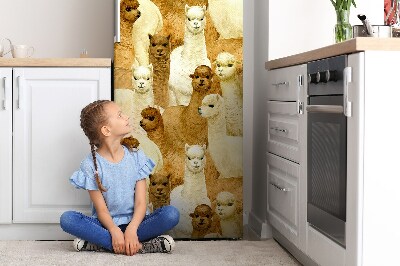 Magnetic refrigerator cover Alpaca