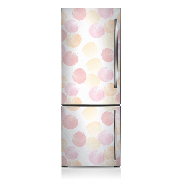 Magnetic refrigerator cover Pastel dots