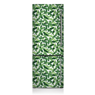 Magnetic refrigerator cover Tropical leaf