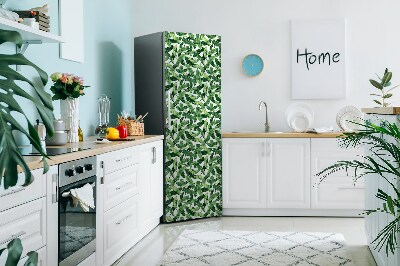 Magnetic refrigerator cover Tropical leaf